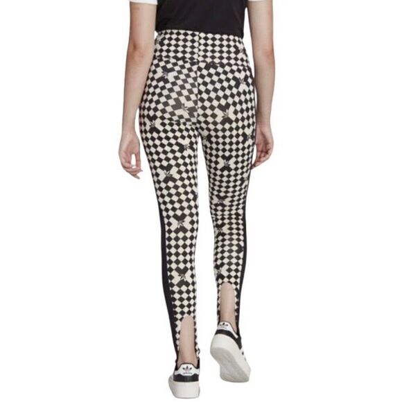 Adidas Ski Chic Allover Print Women's Original Stirrup Tight Leggings Size S New - Picture 3 of 11